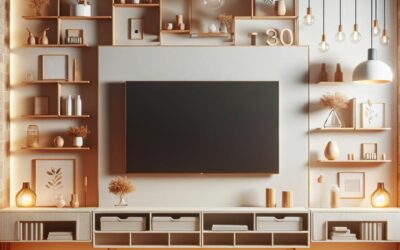 Pareti TV senza parete attrezzata: mensole, pensili e soluzioni leggere