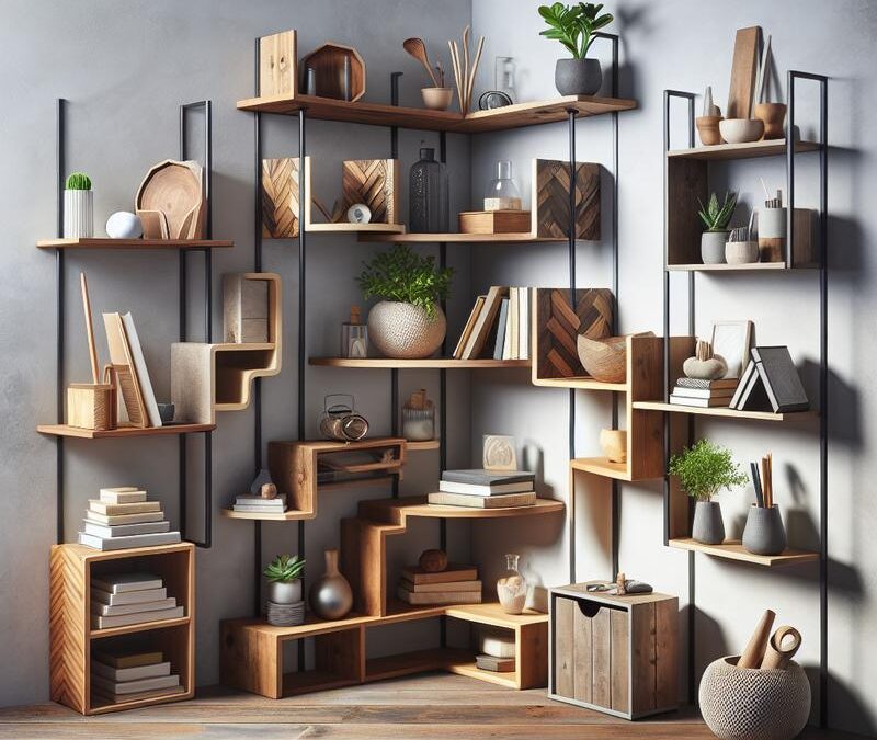 Mensole negli angoli difficili: idee fai-da-te per sfruttare ogni centimetro